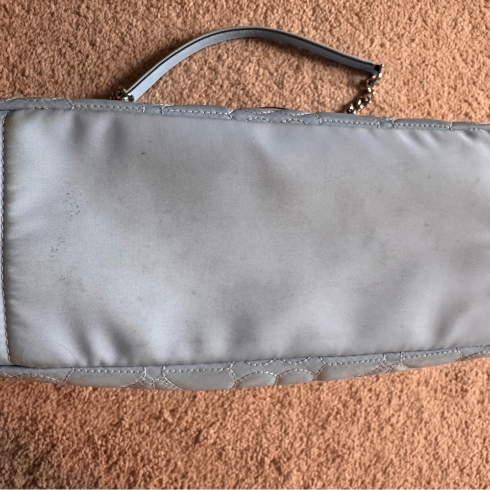 kate spade Light Blue Quilted Chain-Handle Tote - Picture 13 of 16